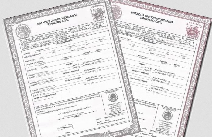 Rectificación de actas del registro civil